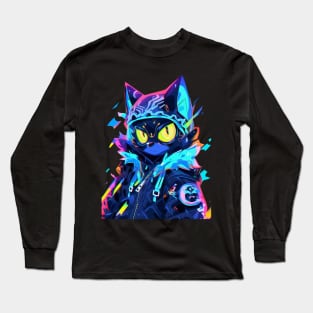 anime cat Long Sleeve T-Shirt